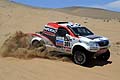 Dakar 12° stage driver Giniel De Villiers su pick-up Toyota