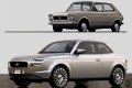 Fiat 127 futuro e passato. Auto storica Fiat 127 è futuristica Concept cars