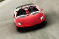 Al posto del classico parabrezza si trovano due piccoli deflettori aerodinamici, mentre la parte frontale risulta più stretta rispetto a quella dell’Aventador. 