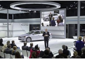 Lo stand Volkswagen a Doha Lo stand Volkswagen a Doha