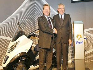 Enel e Piaggio: il futuro è elettrico
