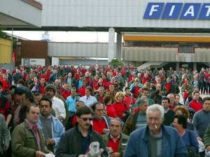 Mirafiori, sciopero contro l´accordo Fiat su Pomigliano