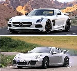 Mercedes sfida Porsche Mercedes sfida Porsche