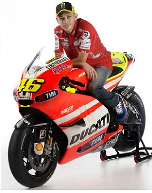 La Ducati di Valentino Rossi al Motor Bike Expo 2011