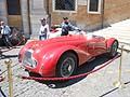 Auto d´epoca Lancia Astura del 1938 esposta esternamente alla conferenza stampa di Roma delle 1000 Miglia 2012