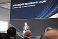 Press Conference Dr Clifford Kang Vice Presidente Aito per la presentazione di Luxury Suv Cinesi all´IAA Mobility 2025 in Germania
