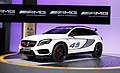 Il marchio della Stella guarda al futuro dei suv con una proposta che punta su qualità dinamiche e design possente. Queste sono, in estrema sintesi, le doti della concept Mercedes-GLA 45 AMG, veicolo ad alte prestazioni.