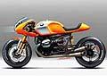 BMW Concept Ninety si intravede un´impronta del passato arriva della carenatura, dal serbatoio, dal sellino e dalla coda che indicano subito il legame di famiglia con la BMW R 90 S