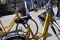 Bike Sharing in piazza garibaldi ad Acquaviva, servizio disponibile in oltre 70 città italiane