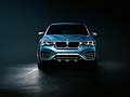 Le qualità di un modello BMW X si fondono insieme ai valori tipici di una Coupé tipica del marchio BMW nella silhouette muscolosa della concept BMW X4. 
