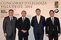 Il 2014 rappresenta un anno speciale per il Concorso d’Eleganza Villa d’Este, con le celebrazioni di due importanti anniversari, i 100 anni di Maserati e i 110 anni di Rolls-Royce, che daranno vita ad appuntamenti dedicati inclusi nella kermesse. 