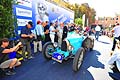 Prime partenza da Mantova del Gran Premio Nuvolari 2012 con l´auto storica Bugatti Type 35 del 1925