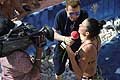 Intervista di Radio RDS all´atleta brasigliana Jaki Valente a Polignano a Mare al Red Bull Cliff Diving 2017