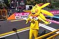 Mascotte al Giro d´Italia 2022 a Reggio Emilia 11^ tappa