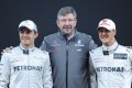 “Già la scorsa settimana, quando l'abbiamo guidata per la prima volta, la W03 ci ha trasmesso da subito buone sensazioni”, dice Schumacher. 