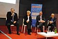 Smau Bari Smart City da sinistra il sindaco Michele Emiliani, Anna Brogi rappresentante dell´Enel, Luciano Cassani Sales Business Development Manager di Cisco Systems e Giancarlo Capitani Presidente Net Consulting