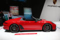 Tra le particolarità della Porsche 911 Speedster Concept spicca l’assenza di un tetto, mentre si fa notare la doppia gobba posteriore in fibra di carbonio