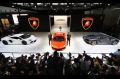 Nuovo stand espositvo Lamborghini al salone dell'automobile di Shanghai