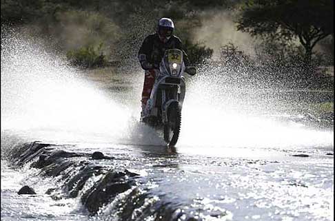 Dakar 2013 - 10° stage Dakar Cordoba La Rioja il biker Ivan Jakes su moto KTM 450 Rally Replica width=