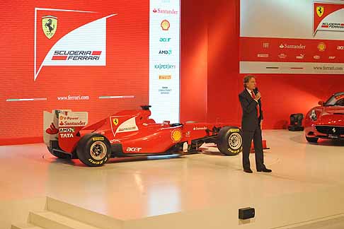 Ferrari - Ferrari F150 presentation: Luca di Montezemolo width=