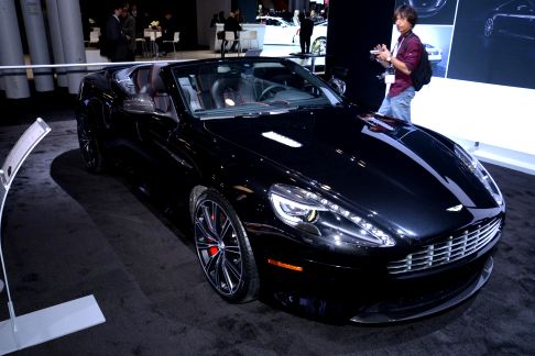 Aston Martin - Aston Martin DB9 Carbon Edition supercar at the New York International Auto Show width=