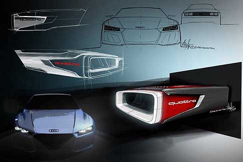Audi - Audi Quattro Concept primi bozzetti e design width=