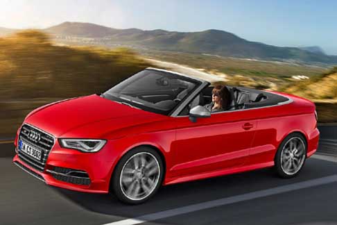Audi - Audi S3 Cabriolet con motore da 2.0 l con tecnologia TFSI in grado di erogare 300 CV e 380 Nm width=