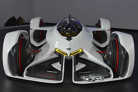 Chevrolet - Chevrolet Chaparral 2X Vision Gran Tursimo concept, gli impulsi dei sistemi di propulsione creano onde d´urto che generano un´enorme spinta width=