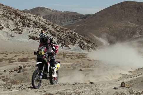 Dakar 2013 - Dakar 2013 VI stage Joan Barreda Bort su moto Husqvarna Rally 450 RR width=