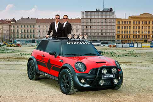 Mini - Dean and Dan Caten present their Life Ball MINI 2011 designed by DSQUARED width=