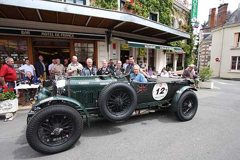 Bentley - Le Mans Classic: Dered Bell and mission motorsport support team relaxing before the racing begins width=