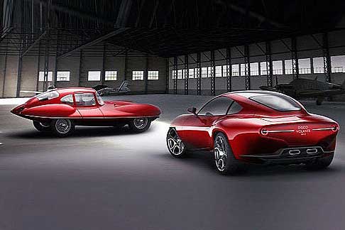 Disco Volante - Disco Volante Touring su base Alfa 8C e la storica Alfa Romeo C52 width=