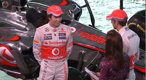 McLaren Formula 1 2013 - McLaren MP4-28 drivers Segio Perez e Jenson Button width=