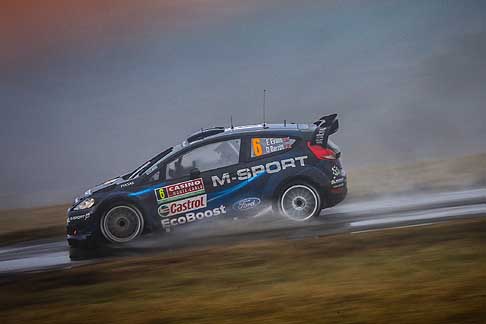 Rally WCR 2014 - Elfyn Evans in action at the famous Monte Carlo Rally width=