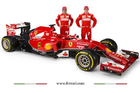 Ferrari - Ferrari F14 T i drivers Fernando Alonso e Kimi Raikkonen width=