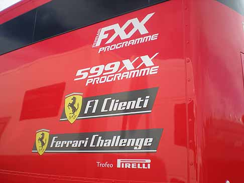 Ferrari Challenge - Tir Ferrari FXX, 599xx, Ferrari F1 Clienti e Ferrari Challenge Trofeo Pirelli width=