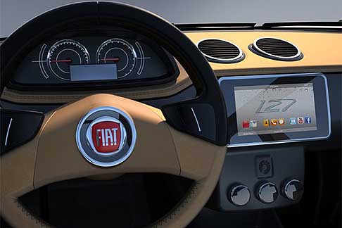 Fiat - Fiat 127 concept car interni vettura del designer David Obendorfer width=