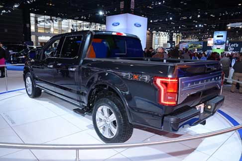 Ford - Ford F 150 pick-up cassone al Salone Internazionale di Chicago 2014 width=
