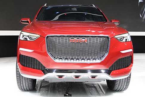Sfida tra SUV Concept:: Qoros e Haval - Haval Concept R ampia calandra width=