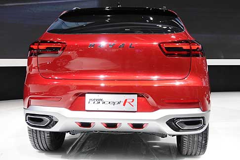 Sfida tra SUV Concept:: Qoros e Haval - Haval Concept R posteriore, dotato di cruise controll radar width=