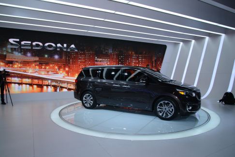 Kia Motors - Kia Sedona world premiere at the 2014 New York International Auto Show width=