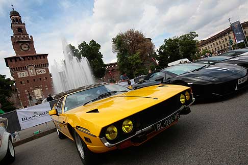 Grand Tour Lamborghini - Lamborghini 50th Anniversary grande giro da Milano a Roma width=