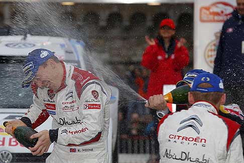Rally WCR 2014 - Meeke celebrates his first WRC podium, Monte Carlo Rally width=