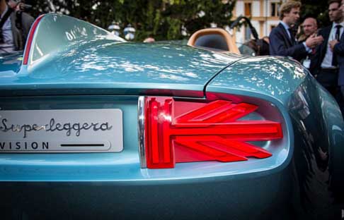 Mini - Mini Superleggera Vision dettaglio faro posteriore al Concorso d´Eleganza Villa d´Este 2014 width=