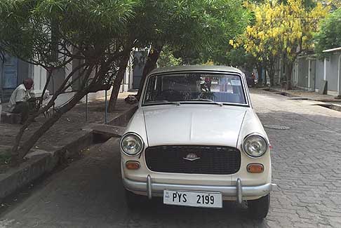 Fiat - PAL versione indiana della vettura storica Fiat 1100D fotografata a Pondicherry in India da Raffele Cataldo per Automania.it