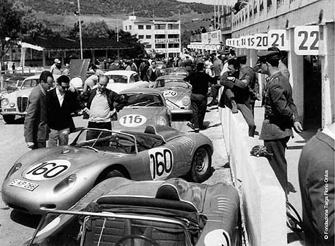 Auto storiche - Pit Lane 1960 alla Eco Targa Florio anrchivio storico width=