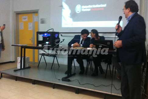 Conferenza Stampante 3D Isit Cento (Fe) - Preside Ing. Andra Sardelli dell´Isit Bassi Gurgatti di Cento (Ferrara)