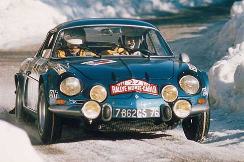 Alpine-Renault - Renault Alpine A110 Berlinette - Rally di Monte Carlo driver Ove Andersson. Foto del , 1971 width=