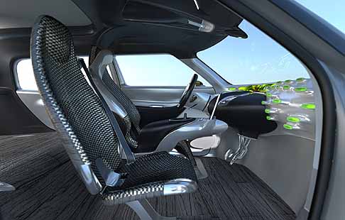 Renault - Design interni della futuristica Concept car Renault width=