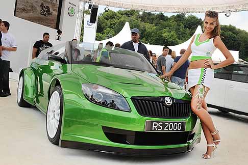 Skoda - Concept Skoda Fabia RS 2000 anteriore presentata a Worthersee in Austria width=